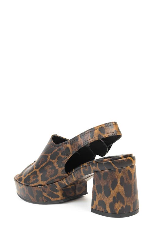 Aerosoles Zella Platform Sandal In Animal Print