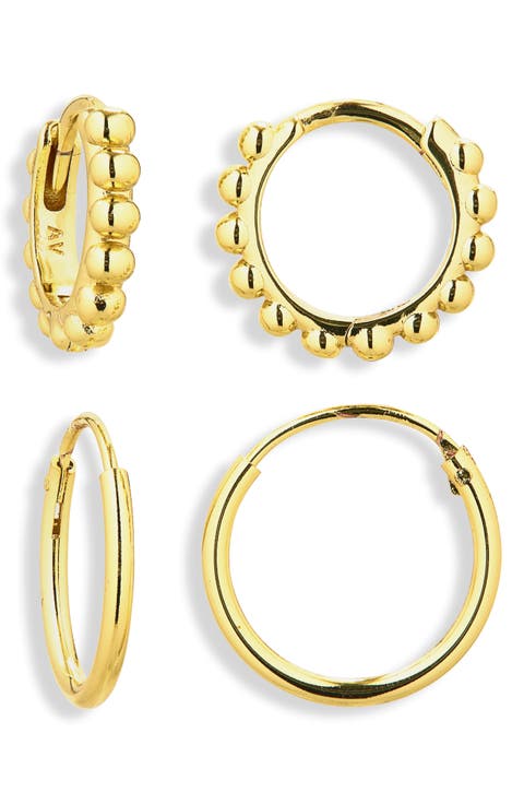 Pack of 2 Assorted Hoop Earrings