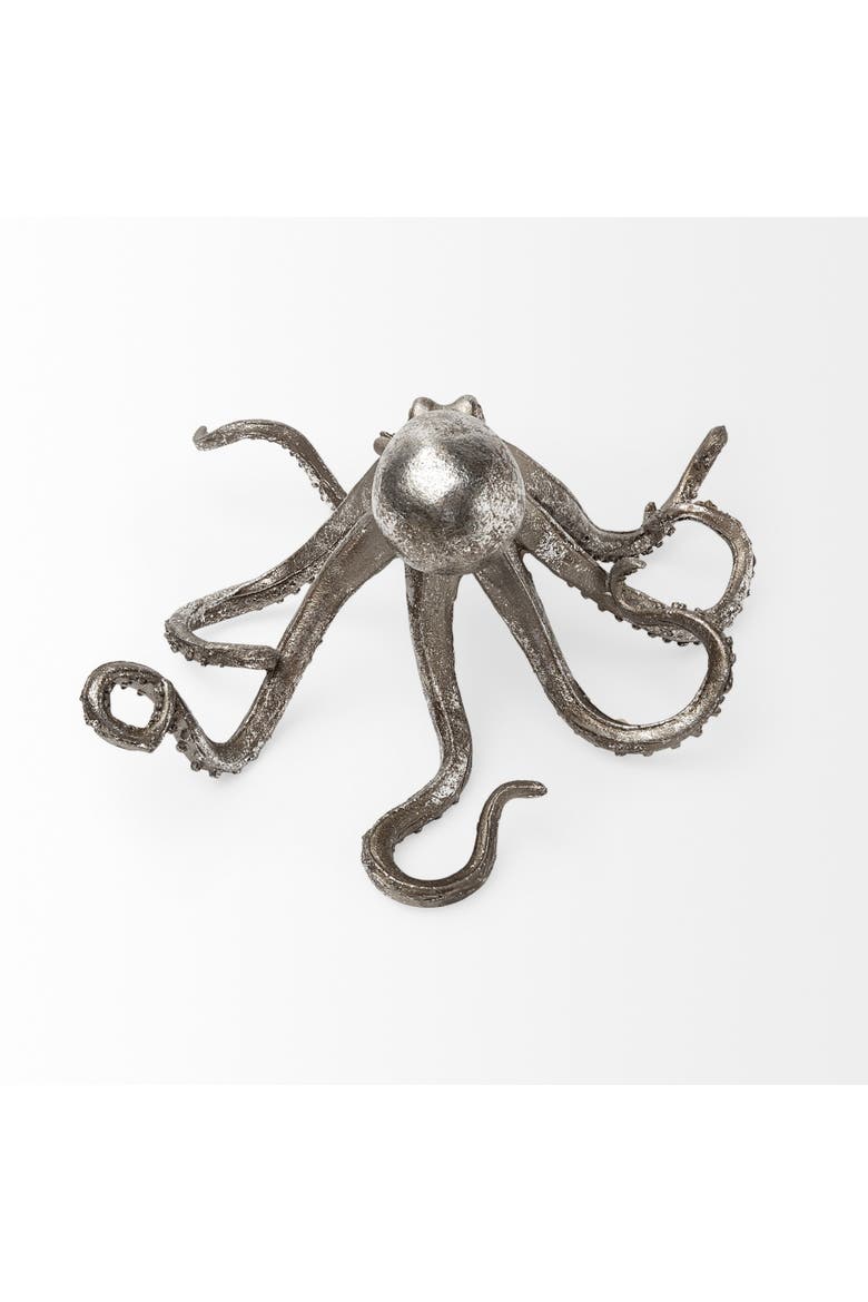 Strafford Silver Resin Octopus, Alternate, color, Silver
