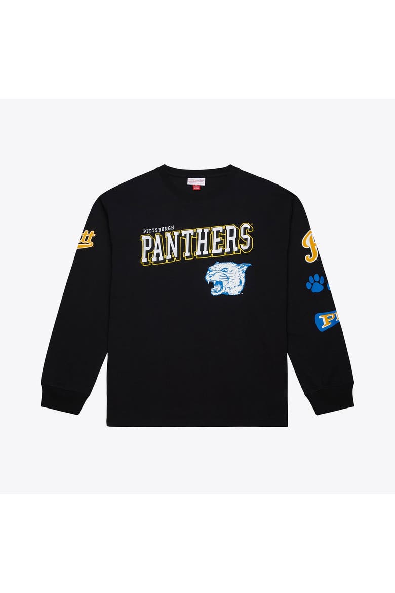 Men's Mitchell & Ness  Black Carolina Panthers Big & Tall Training Camp Long Sleeve T-Shirt, Main, color, Black