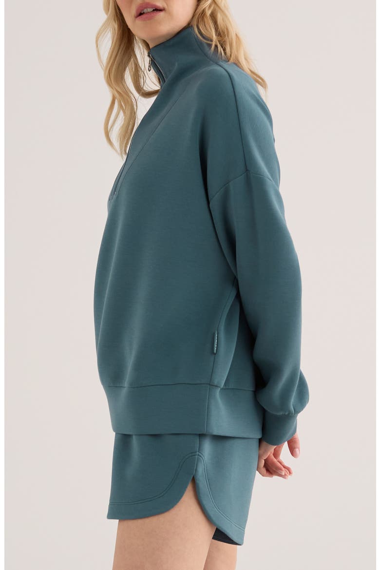 Hawley Half-Zip Sweatshirt, Alternate, color, MALLARD BLUE
