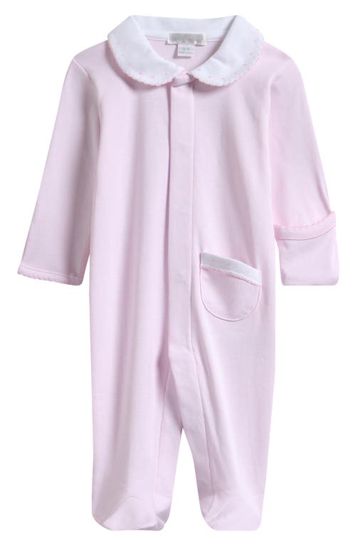 Kissy Kissy New Beginnings Pima Cotton Footie In Pink