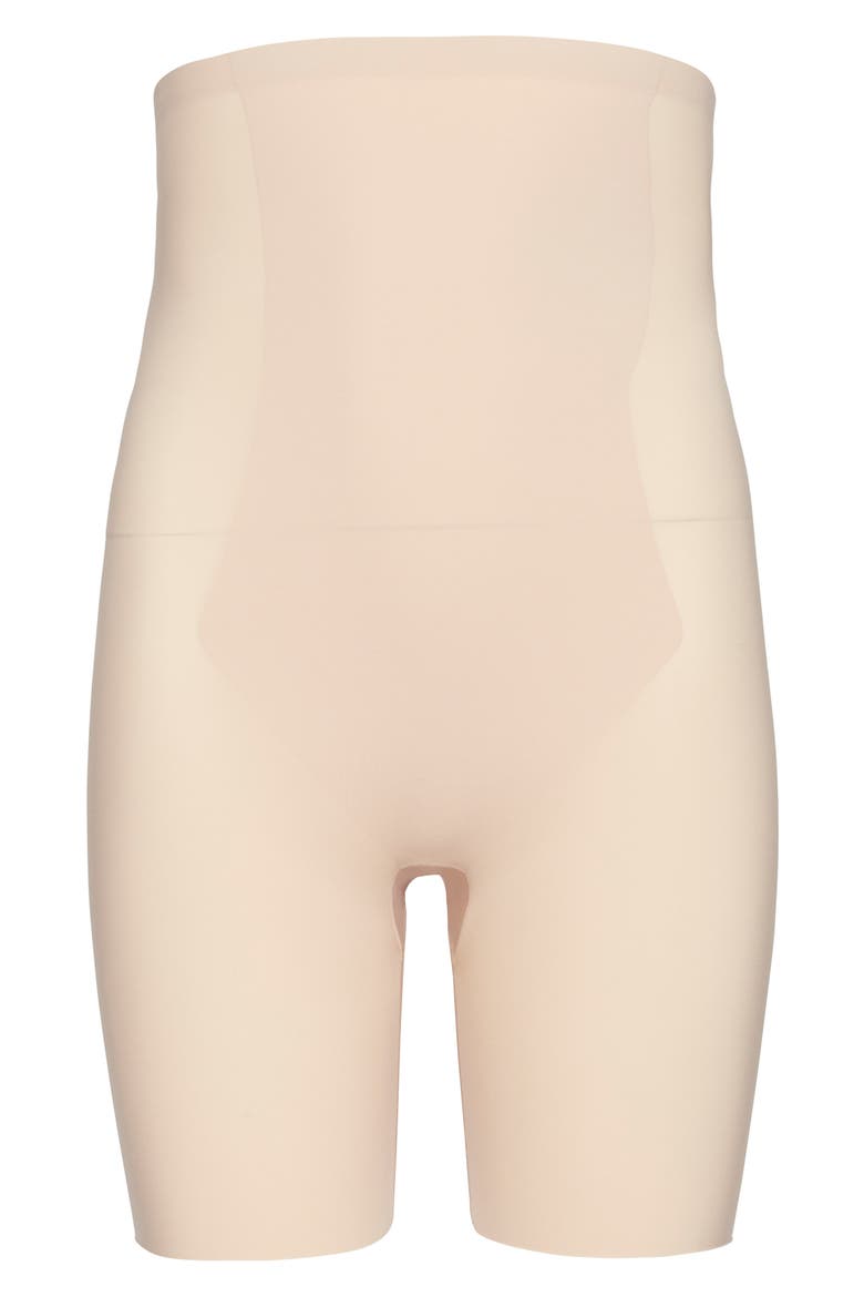 Thinstincts® High Waist Mid-Thigh Shorts, Alternate, color, SOFT NUDE