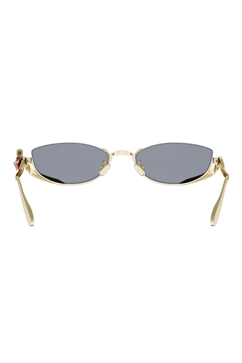 Bow B1U 55mm Rectangular Sunglasses, Alternate, color, SHINY GOLD / BLUE