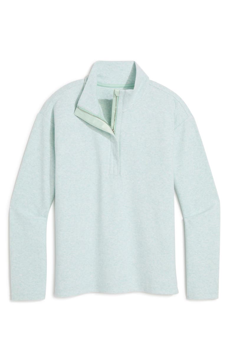 vineyard vines Calmwater Quarter Zip Pullover, Alternate, color, Aqua Haze