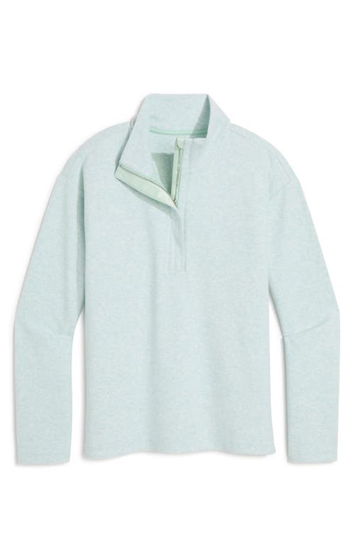 Vineyard Vines Calmwater Quarter Zip Pullover In Blue