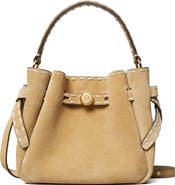 Tory Burch Mini Romy Suede Bucket Bag