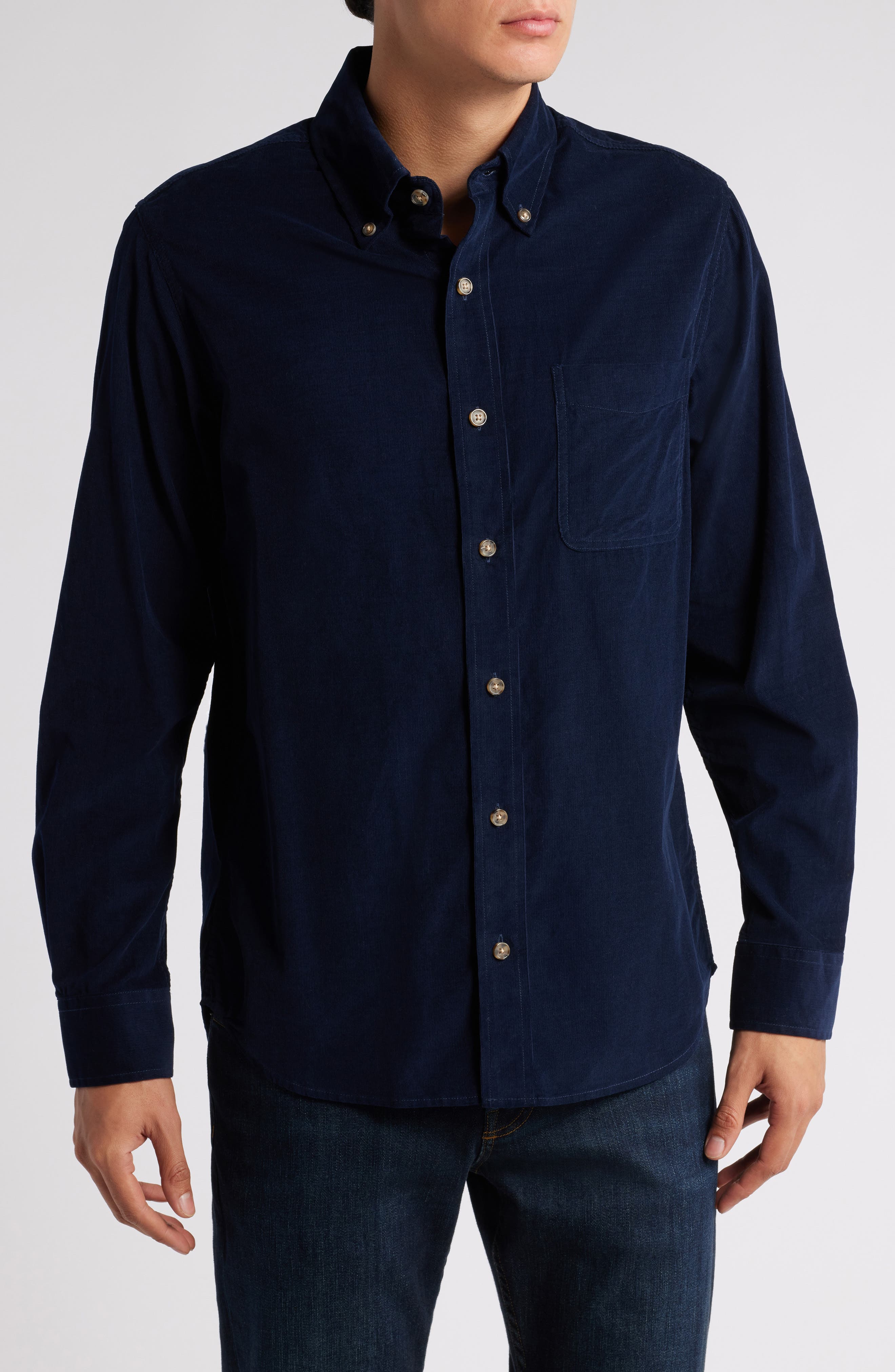 Pinwale Corduroy Button Down Shirt - image 5