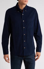 Schott NYC Pinwale Corduroy Button Down Shirt