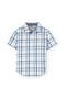 selected Tonal Blue Seersucker Check