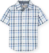 Hope & Henry Short Sleeve Seersucker Button Down Shirt