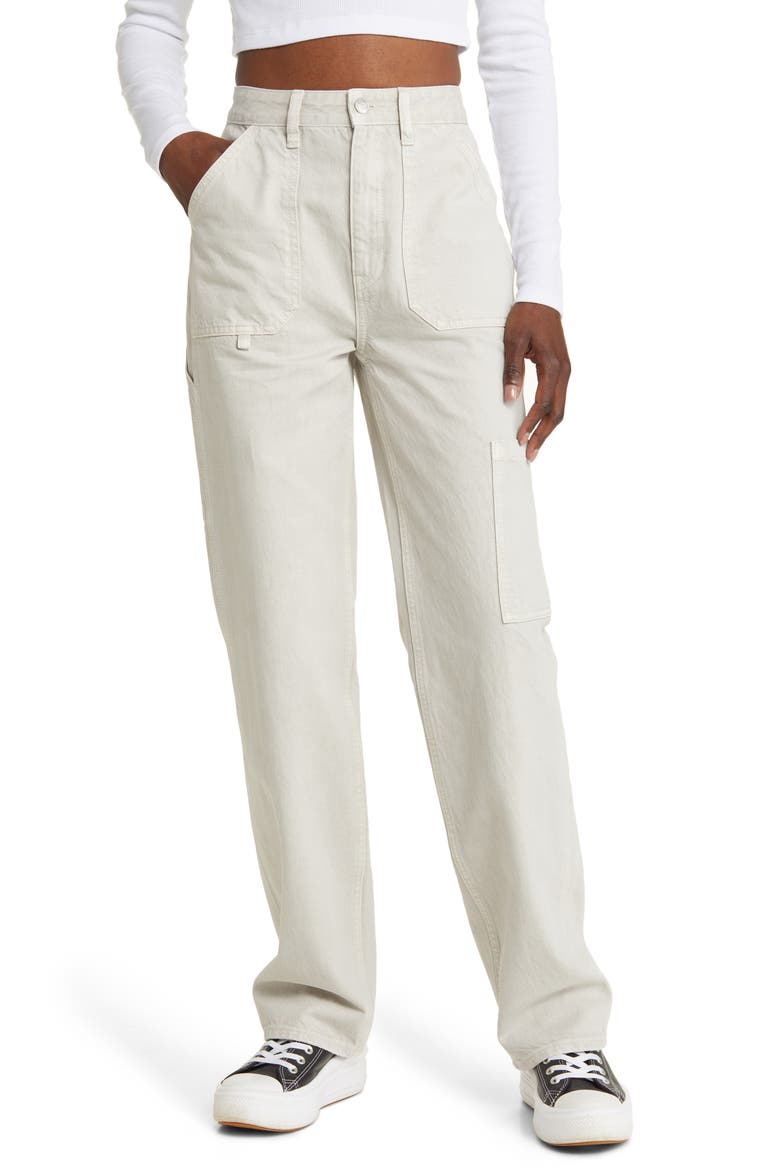 '90s Cotton Carpenter Pants, Main, color, SUBTLE GREY STANDARD