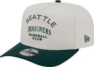 New Era Men's New Era Cream/Dark Green Seattle Mariners Chrome A-Frame 9FIFTY Snapback Hat