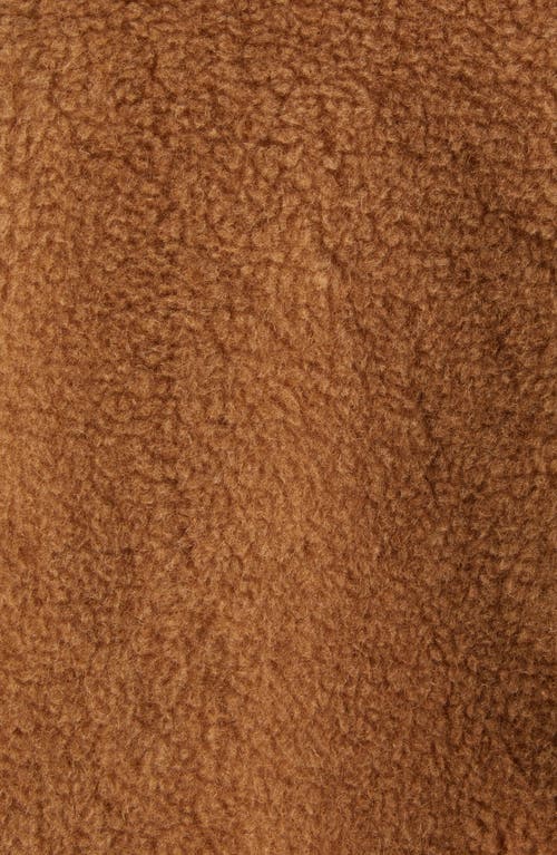 Max Mara Gardone Camel Hair And Silk Teddy Coat In Camel