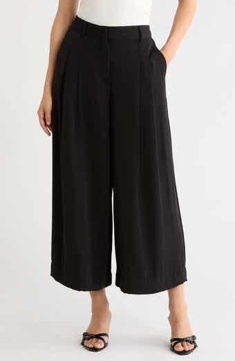Pleated Wide Leg Culottes