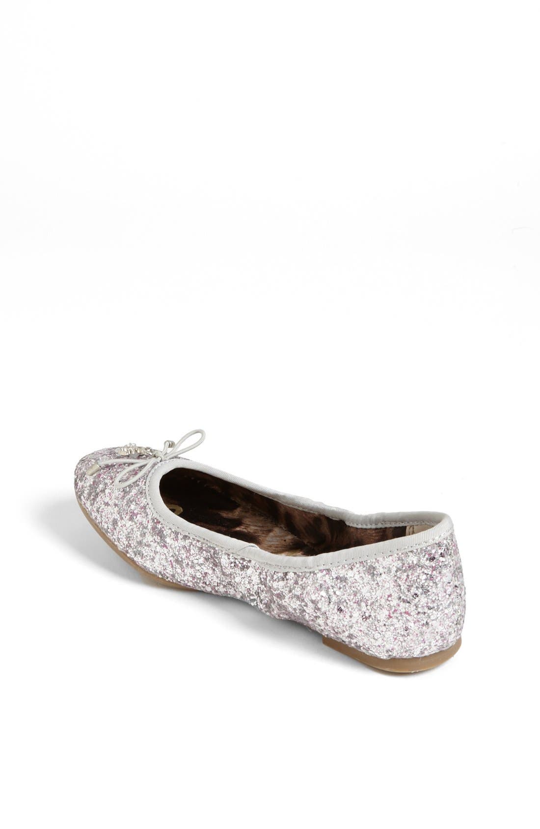 Sam Edelman 'Fiona' Glitter Ballerina Flat, Alternate, color, 