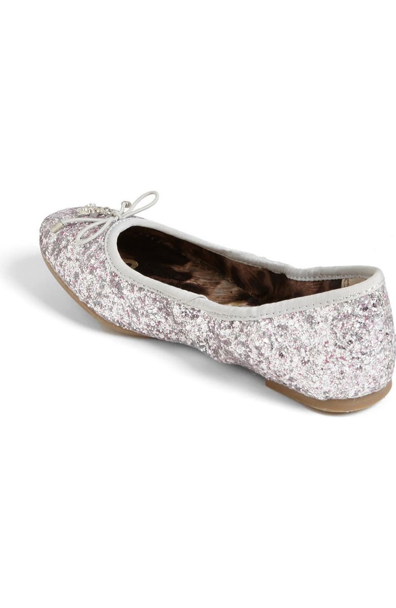 Sam Edelman 'Fiona' Glitter Ballerina Flat, Alternate, color,