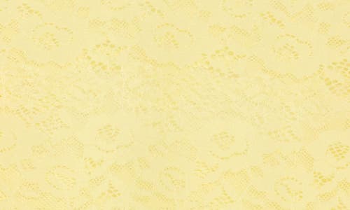 Afrm Los Angeles Sunny Lace Long Sleeve Top In Lemon