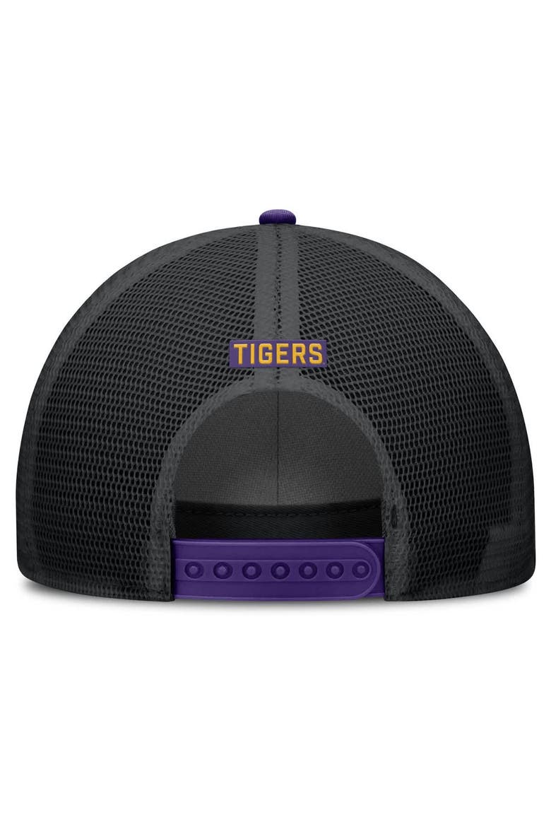 Men's Nike Purple LSU Tigers Rise Primetime Trucker Adjustable Hat, Alternate, color, Purple