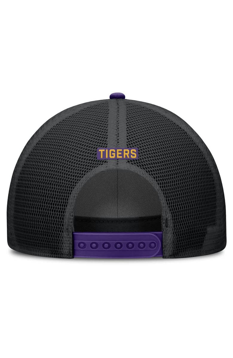 Nike Men's Nike Purple LSU Tigers Rise Primetime Trucker Adjustable Hat, Alternate, color, Purple