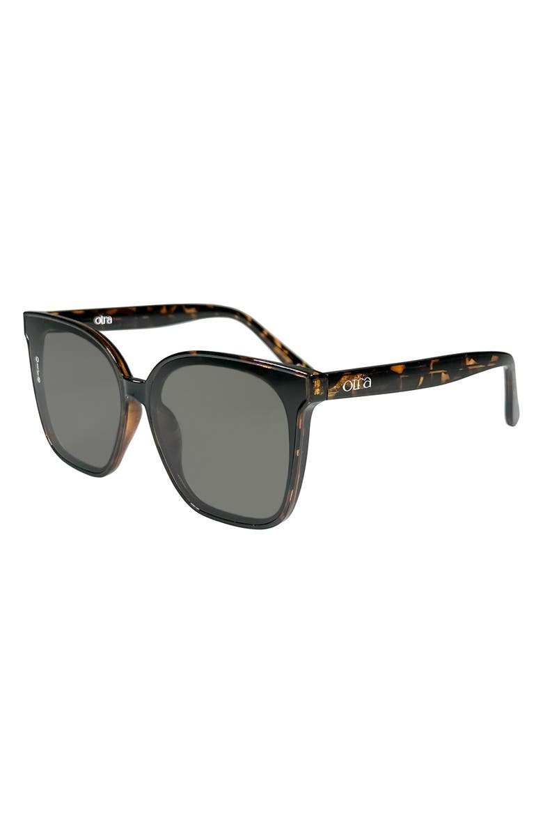 OTRA Betty Square Sunglasses, Alternate, color, Tort/ Smoke