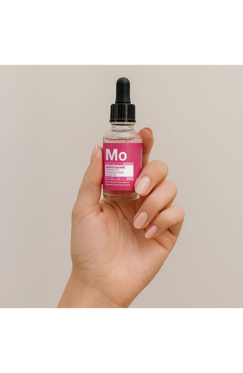 SKINCHEMISTS Moroccan Rose Facial Oil with Hyaluronic Acid & Vitamin C 15ml, Alternate, color, White