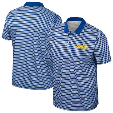 Men's Colosseum Blue UCLA Bruins Striped Polo