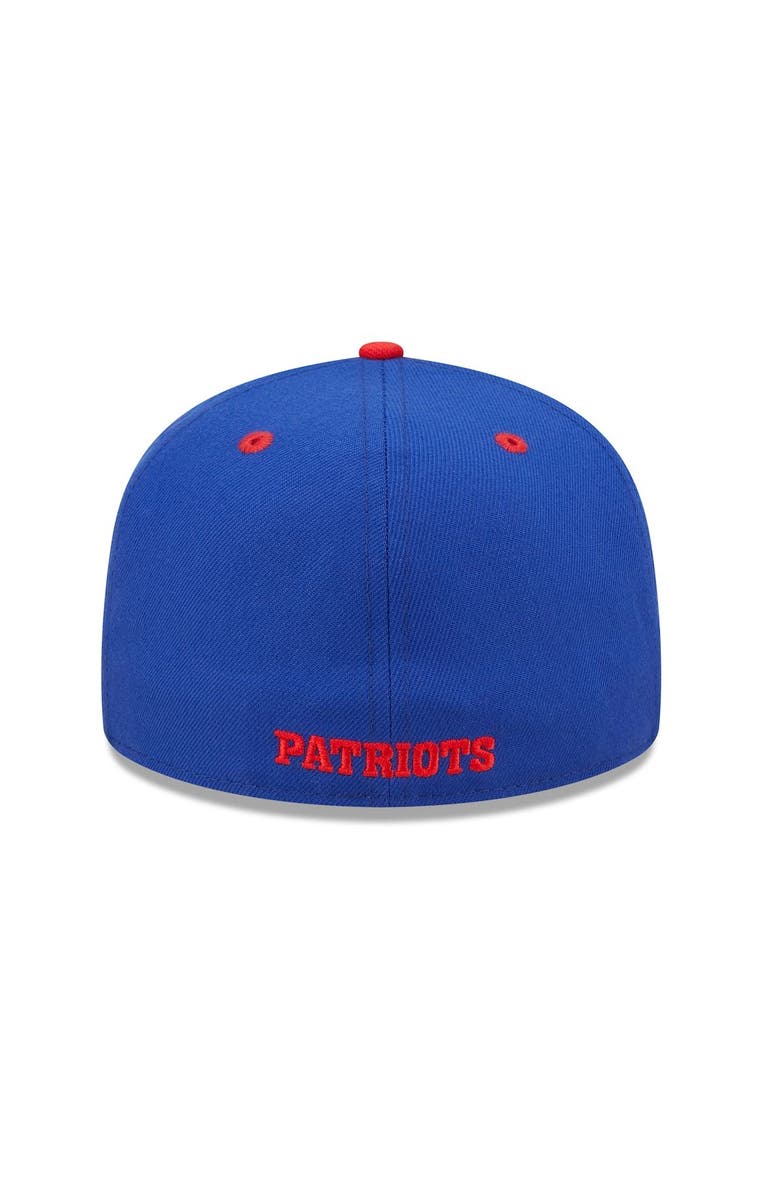New Era Men's New Era Royal/Red New England Patriots Flipside 59FIFTY Fitted Hat, Alternate, color,