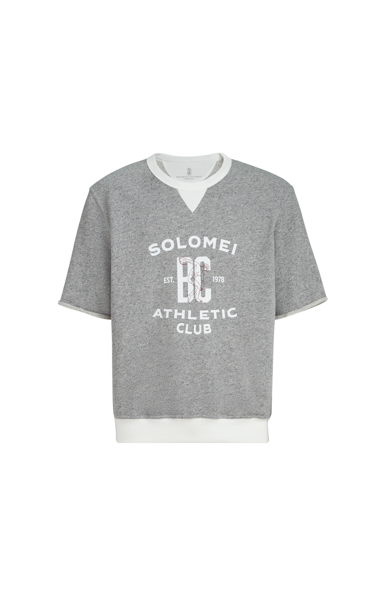 Brunello Cucinelli French terry sweatshirt, Main, color, Grey