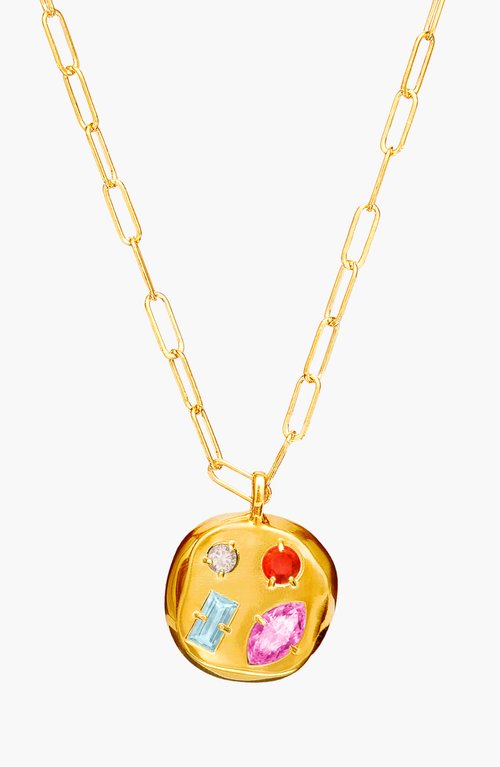 Birthdate Co. The October Birthdate Gold Pendant