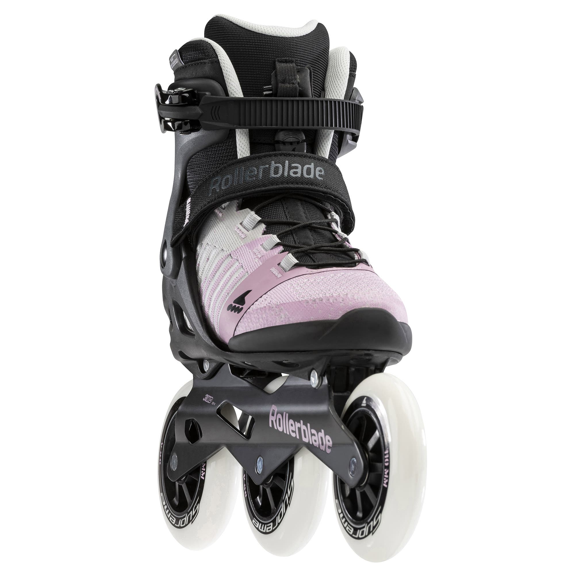 Macroblade 110 3WD Womens Inline Skates, Alternate, color, Black/Grey/Pink