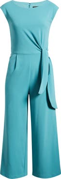 Tahari ASL Side Knot Scuba Crepe Jumpsuit