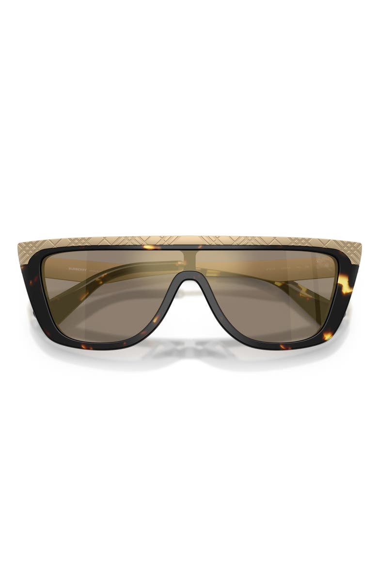 Burberry 129mm Square Sunglasses, Alternate, color, Yellow Havana / Brown Gold