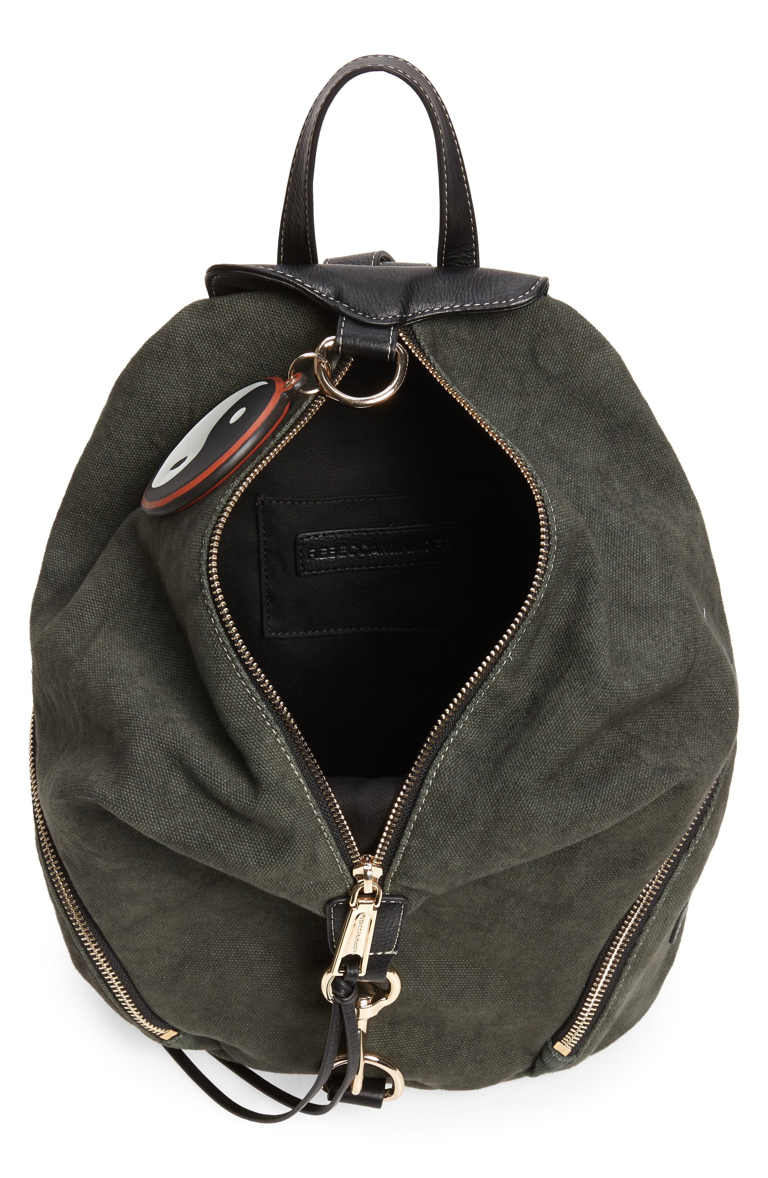 Rebecca Minkoff Julian Washed Canvas Backpack, Alternate, color, 