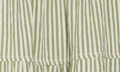 Max Studio Stripe Tiered Maxi Skirt