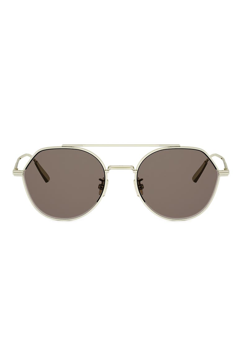 'DiorBlacksuit R6U 54mm Geometric Sunglasses, Main, color, GOLD/ OTHER / VIOLET
