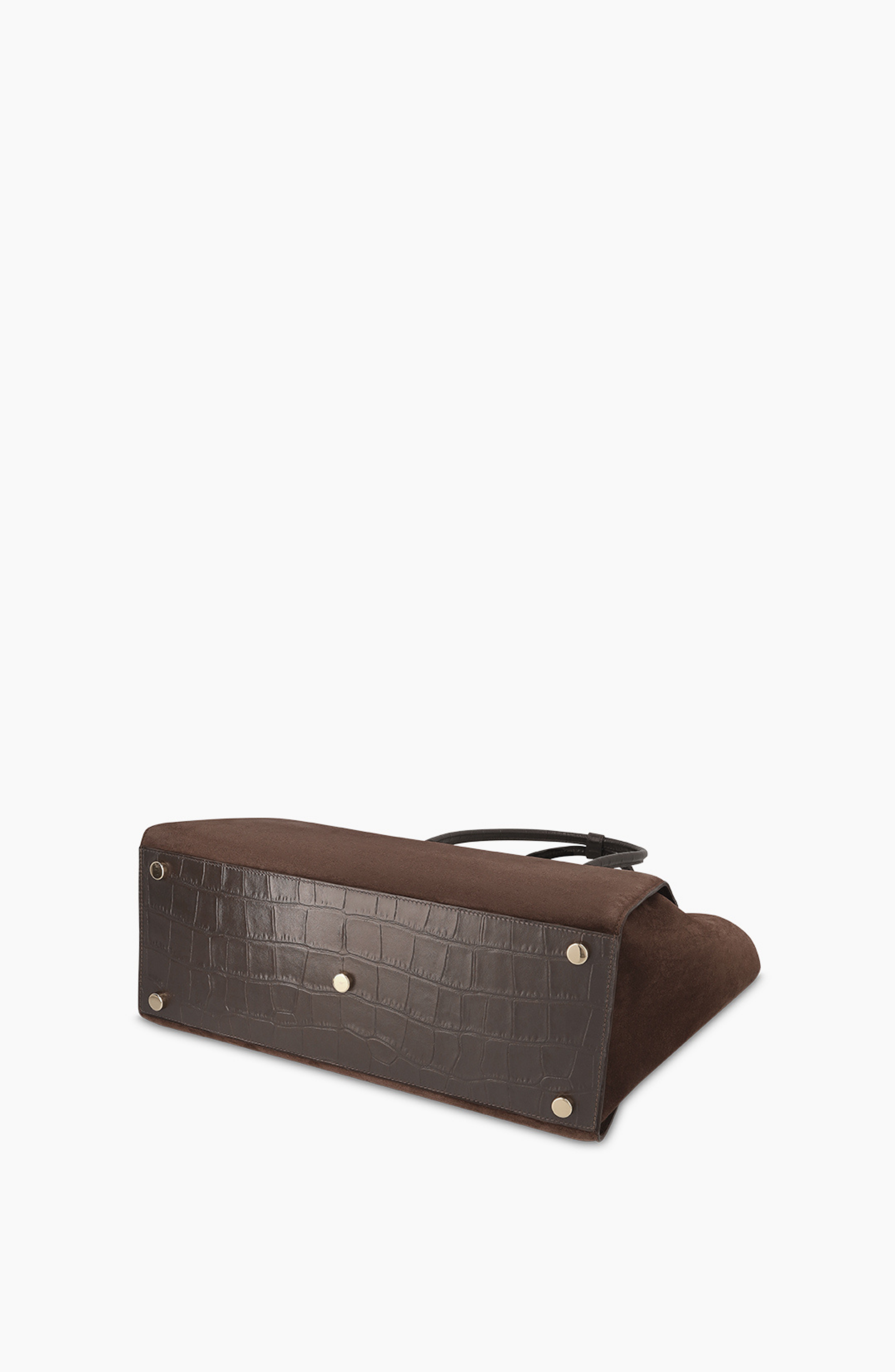 Voyager Leather Tote Bag - Suede Espresso, Alternate, color, Suede Espresso
