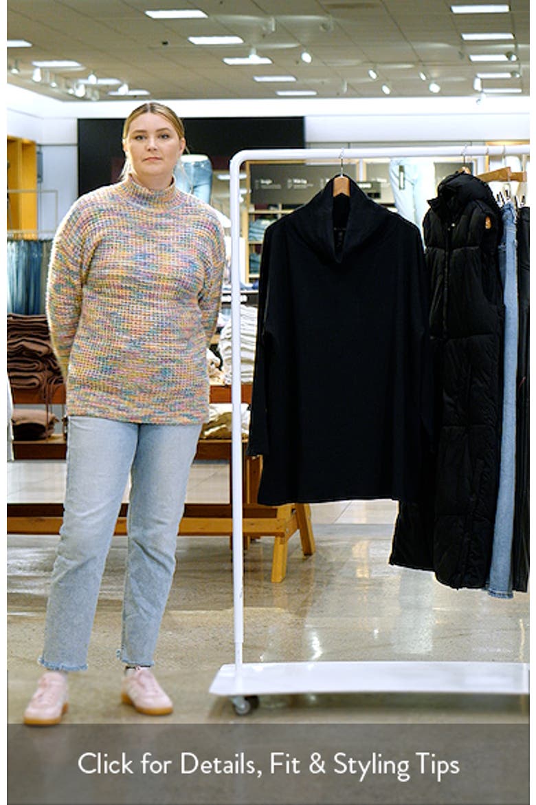 Cowl Neck Knit Top video