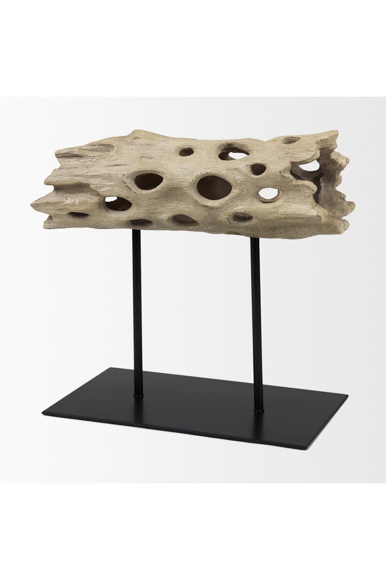 Dwell Cholla Wood Resin Decorative Object, Alternate, color, Brown