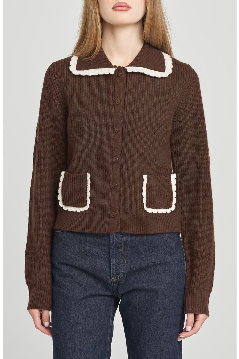 Millie Cardigan, Main, color, CHOCOLATE