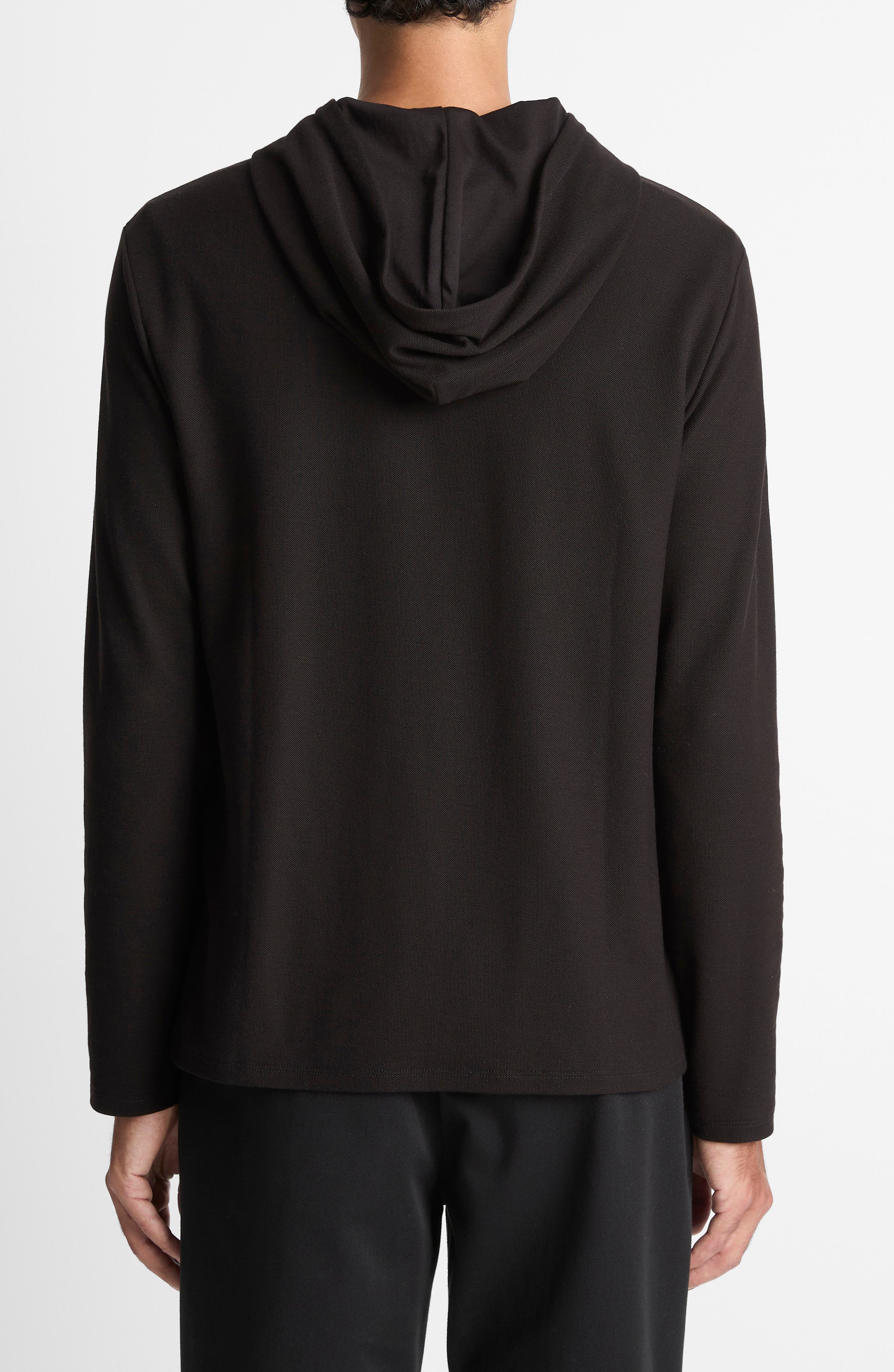 Pima Cotton Pique Hoodie - image 2