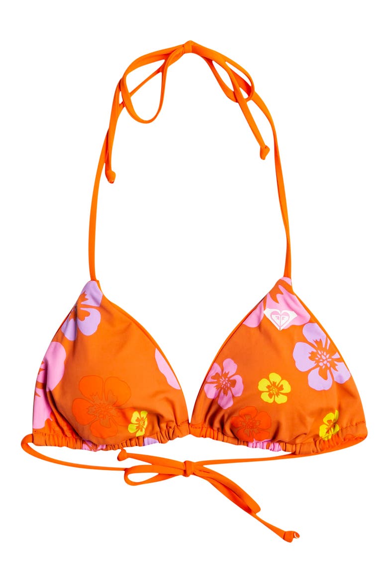 x Kate Bosworth Reversible Triangle Bikini Top, Alternate, color, SUNBURN POSITIVITY