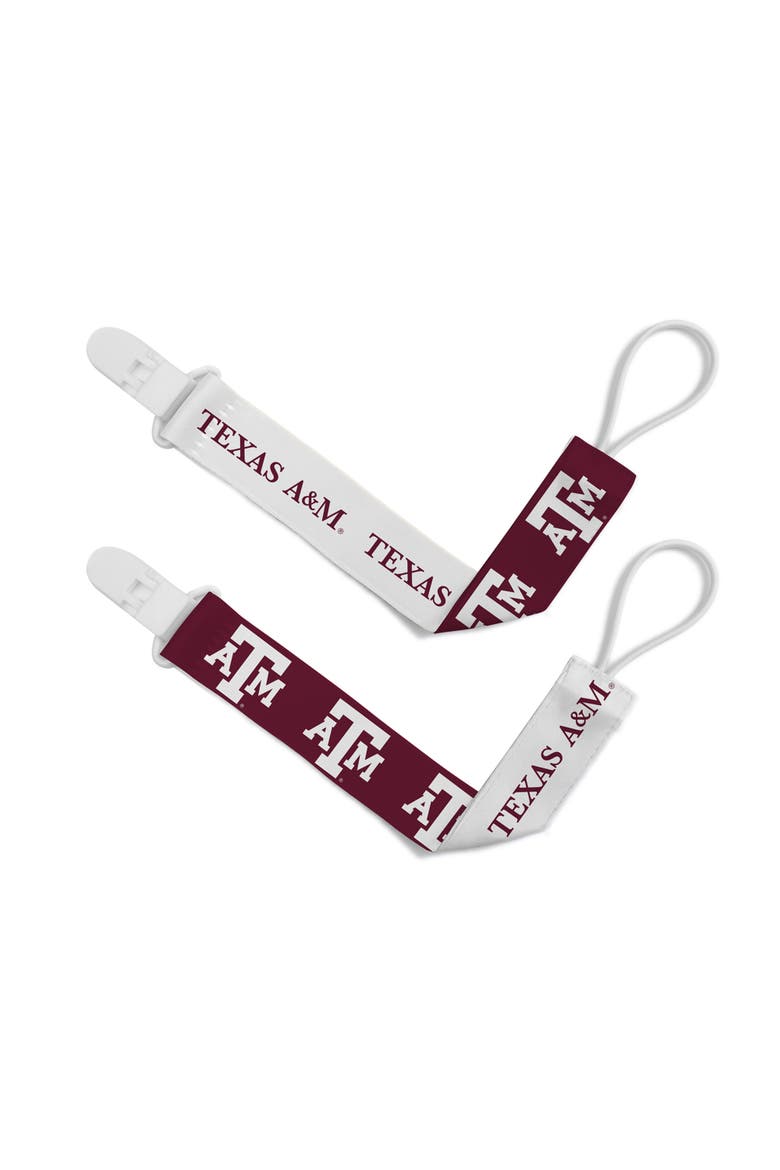 Texas A&M Aggies Pacifier Clip 2-Pack, Main, color, Multicolor