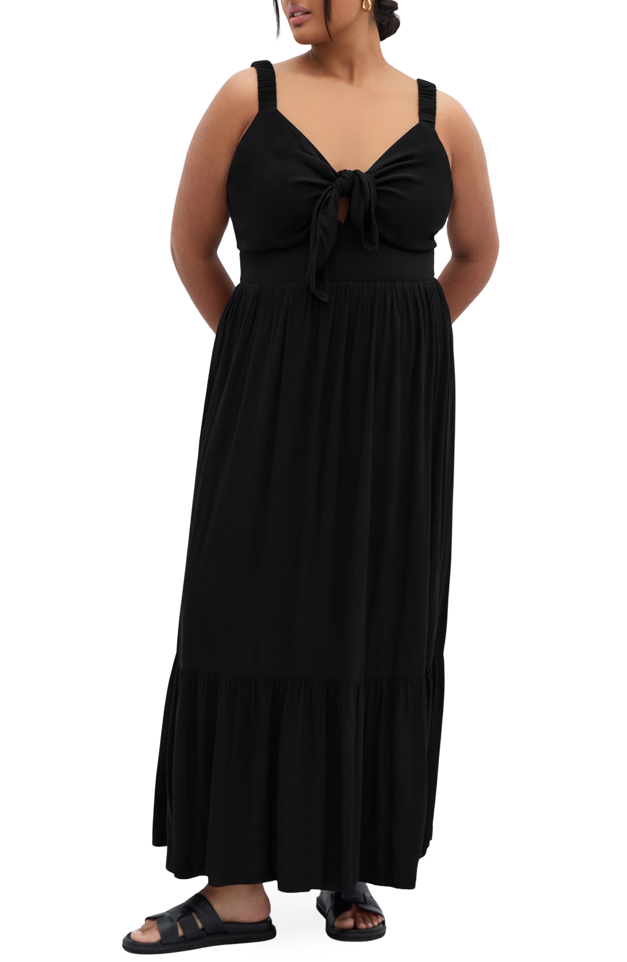 City Chic Vacay Fit & Flare Maxi Dress