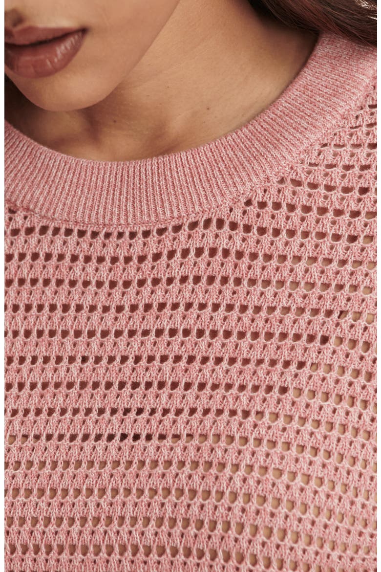 Kershaw Crewneck Sweater, Alternate, color, BRANDY ROSE
