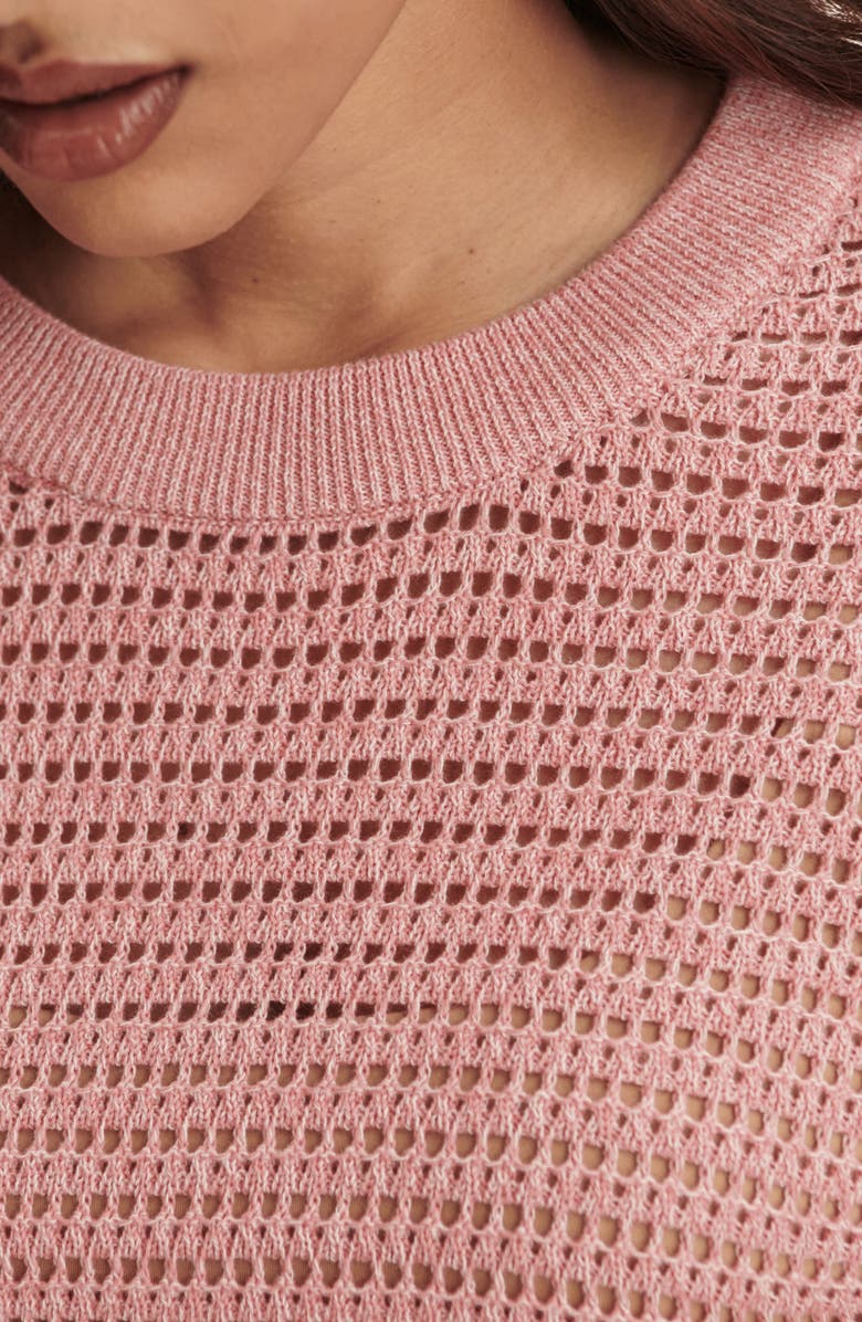 Varley Kershaw Crewneck Sweater, Alternate, color, Brandy Rose