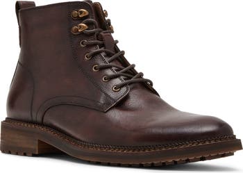 Steve Madden Mens Noby Brown Combat & Lace-Up Leather Boots Size 11 Steve Madden Noby Lace-up Boot In Brown | ModeSens main image 4