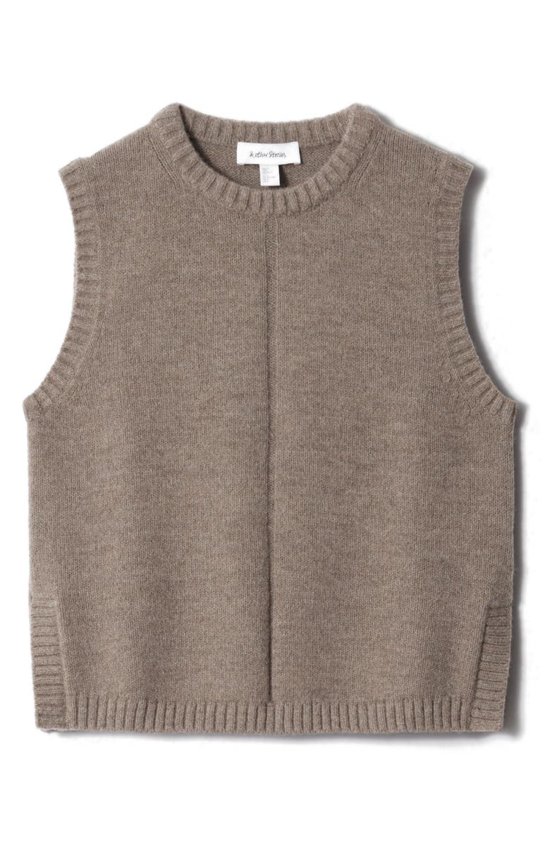 & Other Stories Wool & Cotton Sweater Vest, Alternate, color,