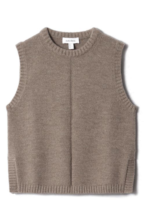 & Other Stories Wool & Cotton Sweater Vest In Brown