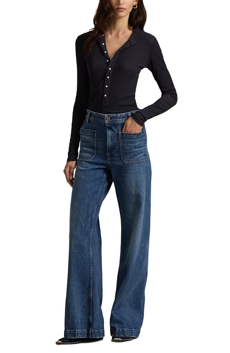 Polo Ralph Lauren Bootcut Jeans, Alternate, color, Candaze Wash